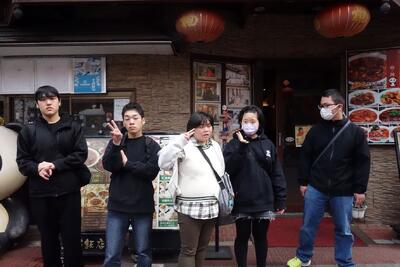 横浜中華街での集合写真